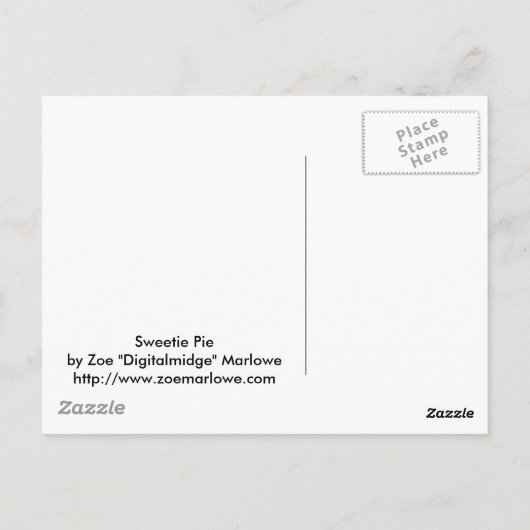 甘いパイ ポストカード (裏面)