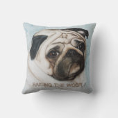 甘いパグの子犬 クッション (裏面)