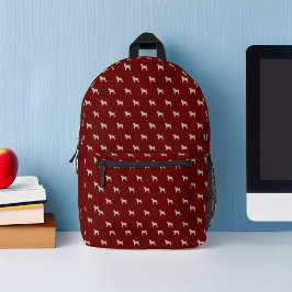 甘いパグ犬のパタパーソナライズされたーン プリントバックパック