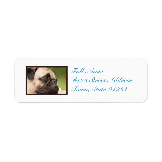 甘いパグ ラベル (正面)