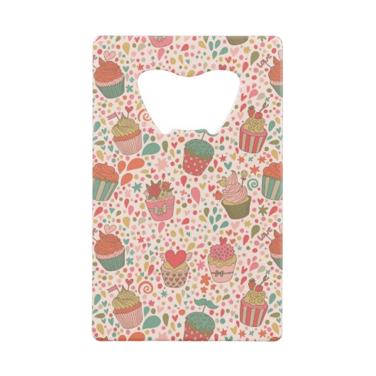 甘いパターン クレジットカード栓抜き (正面)