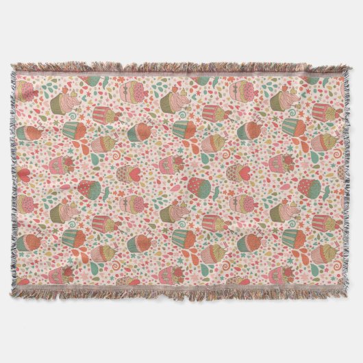 甘いパターン スローブランケット (正面)