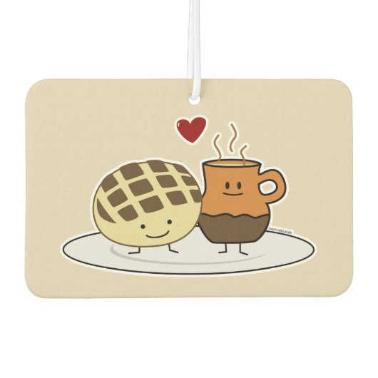 甘いパンのココア鍋のdulceのメキシコ人の外耳 カーエアーフレッシュナー (正面)