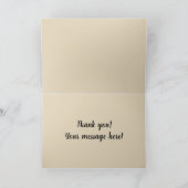 甘いパンのココア鍋のdulceのメキシコ人の外耳 サンキューカード (内部)