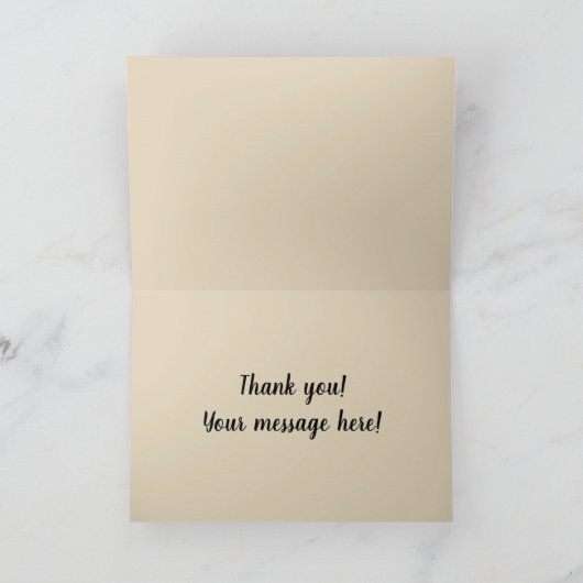 甘いパンのココア鍋のdulceのメキシコ人の外耳 サンキューカード (内部)