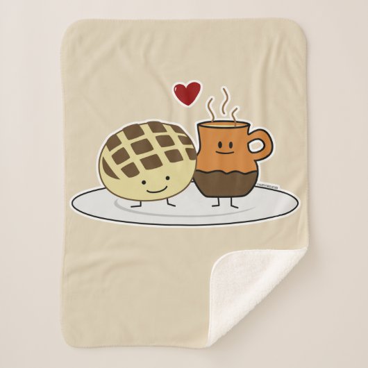 甘いパンのココア鍋のdulceのメキシコ人の外耳 シェルパブランケット (正面)