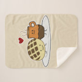 甘いパンのココア鍋のdulceのメキシコ人の外耳 シェルパブランケット (正面(横))