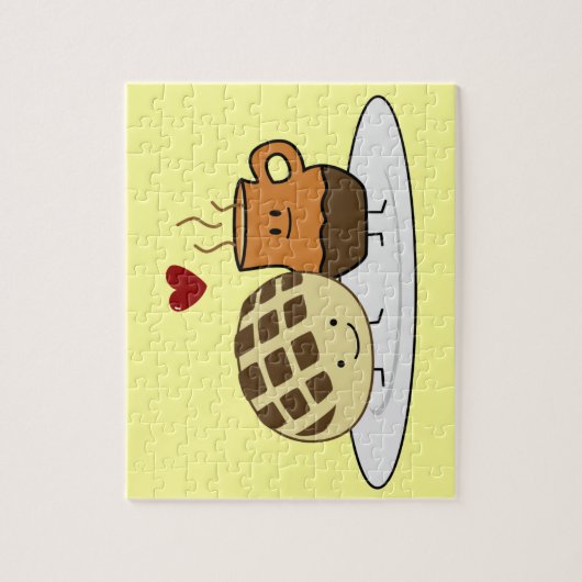 甘いパンのココア鍋のdulceのメキシコ人の外耳 ジグソーパズル (縦)