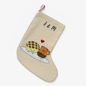 甘いパンのココア鍋のdulceのメキシコ人の外耳 スモールクリスマスストッキング (正面 (吊り時))