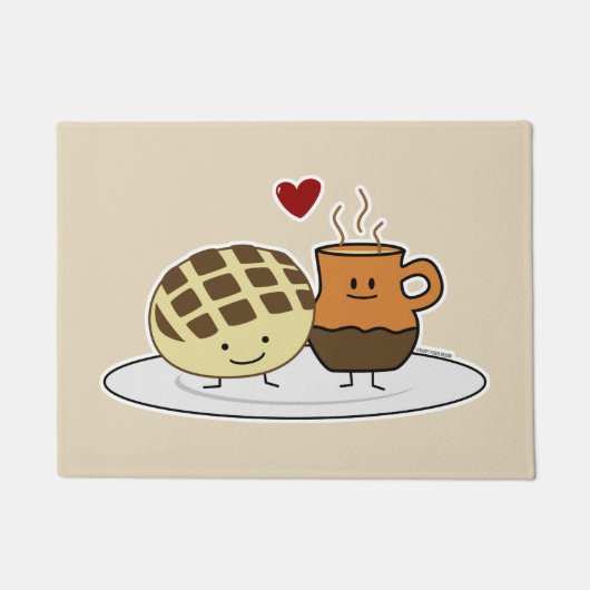 甘いパンのココア鍋のdulceのメキシコ人の外耳 ドアマット (正面)