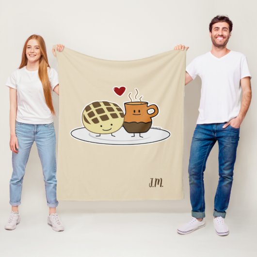 甘いパンのココア鍋のdulceのメキシコ人の外耳 フリースブランケット (インサイチュ)