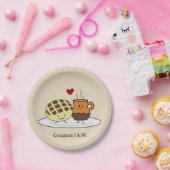 甘いパンのココア鍋のdulceのメキシコ人の外耳 ペーパープレート (パーティー)