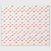 甘いパンダースコンチャパターン ラッピングペーパー (フラット)