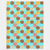 甘いパンメキシコパンダースコンカス フリースブランケット (正面)