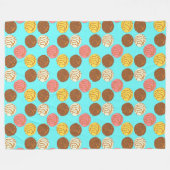 甘いパンメキシコパンダースコンカス フリースブランケット (正面(横))