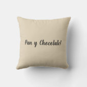 甘いパン熱チョコレートパンdulceメキシコのコンチャ クッション (裏面)