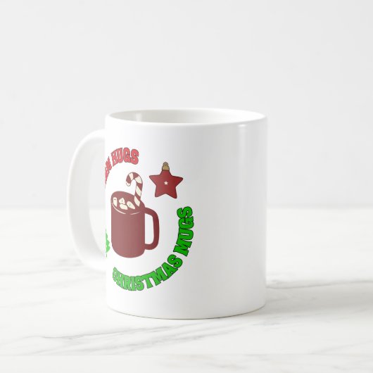 甘いパーソナライズされた叔母のクリスマス コーヒーマグカップ (正面左)