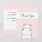 甘いヒッポ サンキューカード (正面/裏面)
