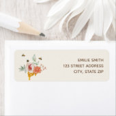 甘いビーの赤ちゃんシャワーハニカム ラベル (インサイチュ)