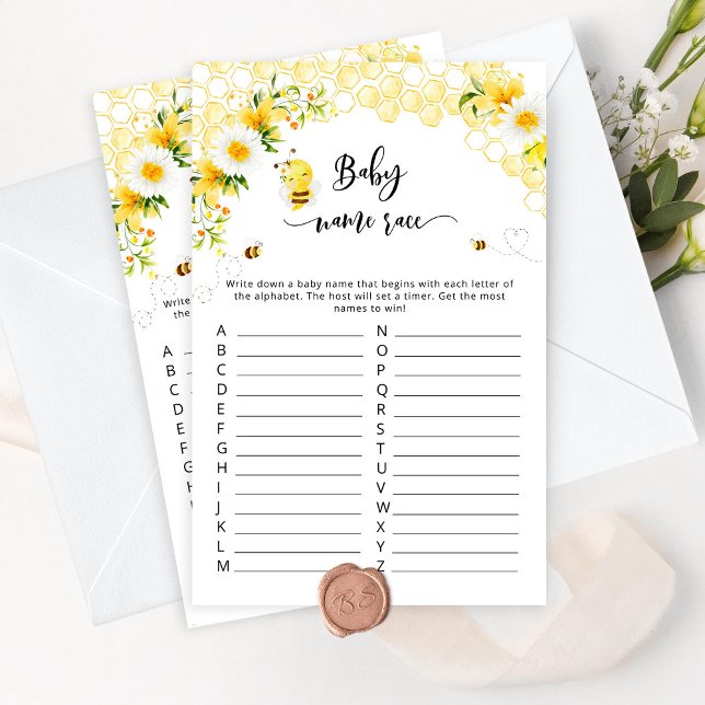 甘いビーの赤ちゃんシャワーベビー名のレースゲーム (クリエイターアップロード済み)