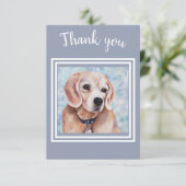 甘いビーグルパピーありがとう サンキューカード (スタンド正面)