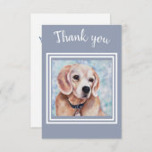 甘いビーグルパピーありがとう サンキューカード (正面/裏面)