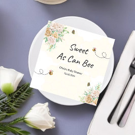 甘いビービーのまわりにシャワーナプキン スタンダードカクテルナプキン