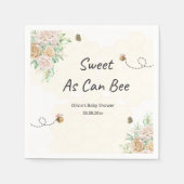 甘いビービーのまわりにシャワーナプキン スタンダードカクテルナプキン (正面)