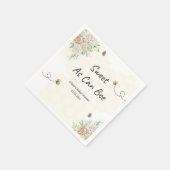 甘いビービーのまわりにシャワーナプキン スタンダードカクテルナプキン (角)