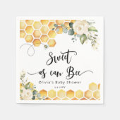 甘いビービーのまわりにシャワー スタンダードカクテルナプキン (正面)