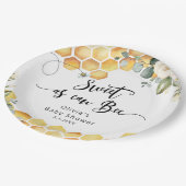 甘いビービーのまわりにシャワー ペーパープレート (アングル)