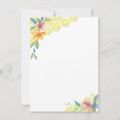 甘いビービーフローラシャワー 招待状 (裏面)