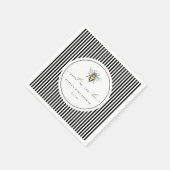 甘いビービーベイビーシャワーナプキンズ スタンダードカクテルナプキン (角)