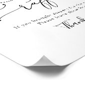 甘いビーユーカリおむつラッフルサイン ポスター (角)