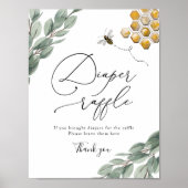 甘いビーユーカリおむつラッフルサイン ポスター (正面)