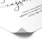 甘いビーユーカリ時間カプセルのサイン ポスター (角)