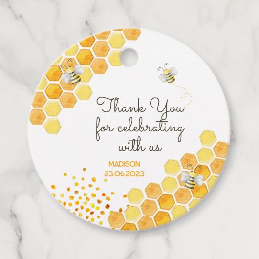 甘いビー子供の誕生日 フェイバータグ (正面)