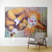 甘いピエロ遊のバイオリン タペストリー (インサイチュ(横))