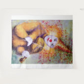 甘いピエロ遊のバイオリン タペストリー (正面(横))