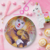 甘いピエロ遊のバイオリン ペーパープレート (パーティー)