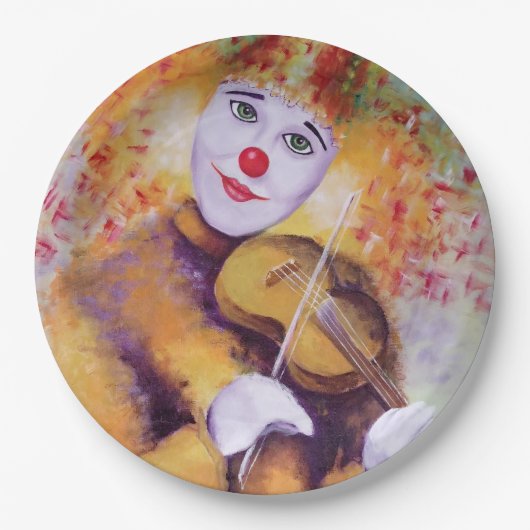 甘いピエロ遊のバイオリン ペーパープレート (正面)