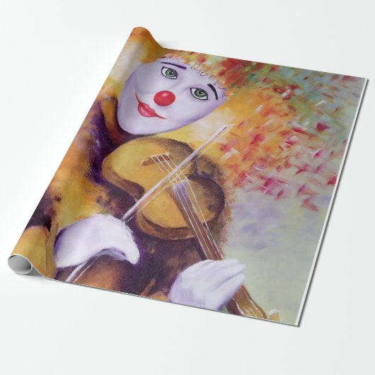 甘いピエロ遊のバイオリン ラッピングペーパー (アンロールド)