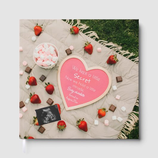 甘いピクニックの赤ちゃんの写真集記念ブック ゲストブック (正面)