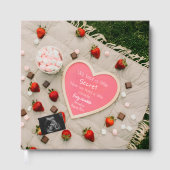 甘いピクニックベビー写真集の記念品 ゲストブック (正面)