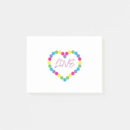 甘いピックボールハート。ラブピックボール ポストイット