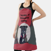 甘いピットブルラボミックス犬が良い料理Apを作る エプロン (インサイチュ)