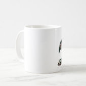 甘いピット・ブル犬の水彩画のイラストレーション コーヒーマグカップ (正面左)