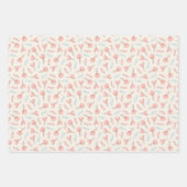 甘いピンクかわいらしキャンディ棒つきキャンデーかわいい ラッピングペーパーシート (正面3)