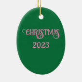 甘いピンクと紫 セラミックオーナメント (裏面)