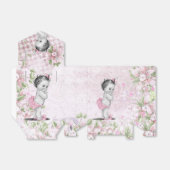 甘いピンクと緑の赤ちゃんシャワーお気に入りボックス フェイバーボックス (折り畳みなし)